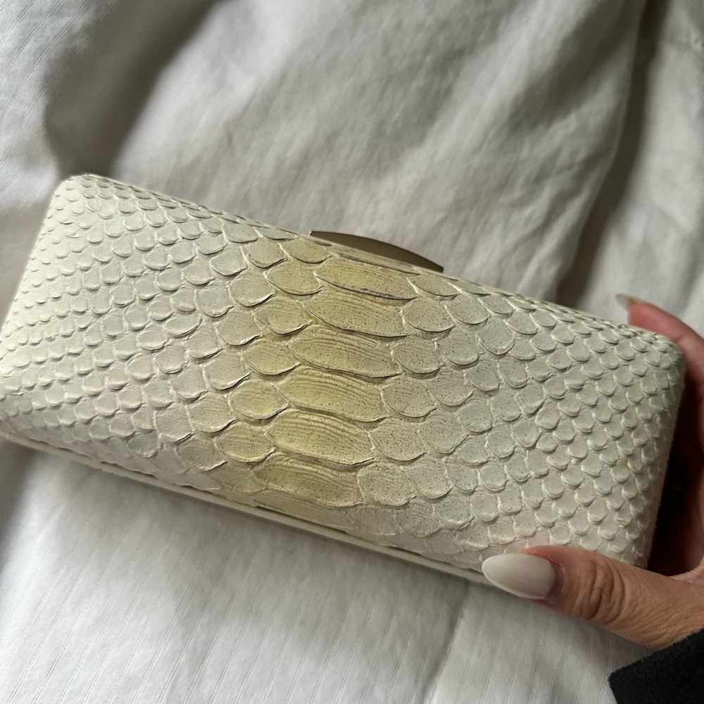 Coach faux crocodile clutch perfect for parties or formal events! Never used